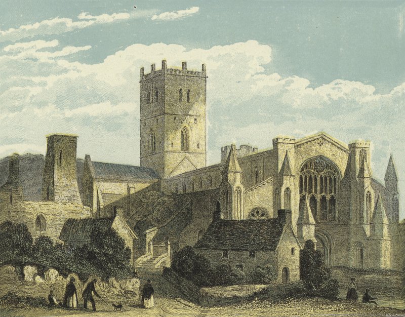 St Davids Cathedral, North West View alkotó: English School