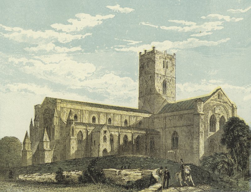 St Davids Cathedral, South West View alkotó: English School