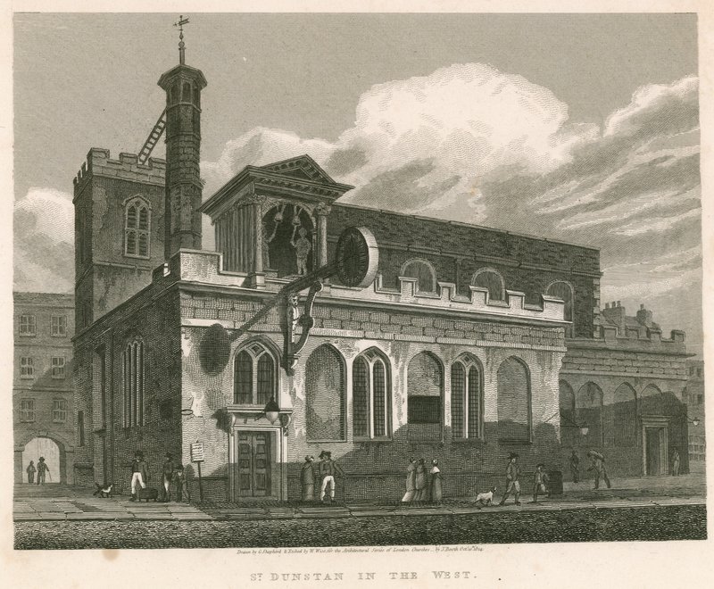 St Dunstan Nyugaton; St Dunstans templom, Fleet Street, London alkotó: English School