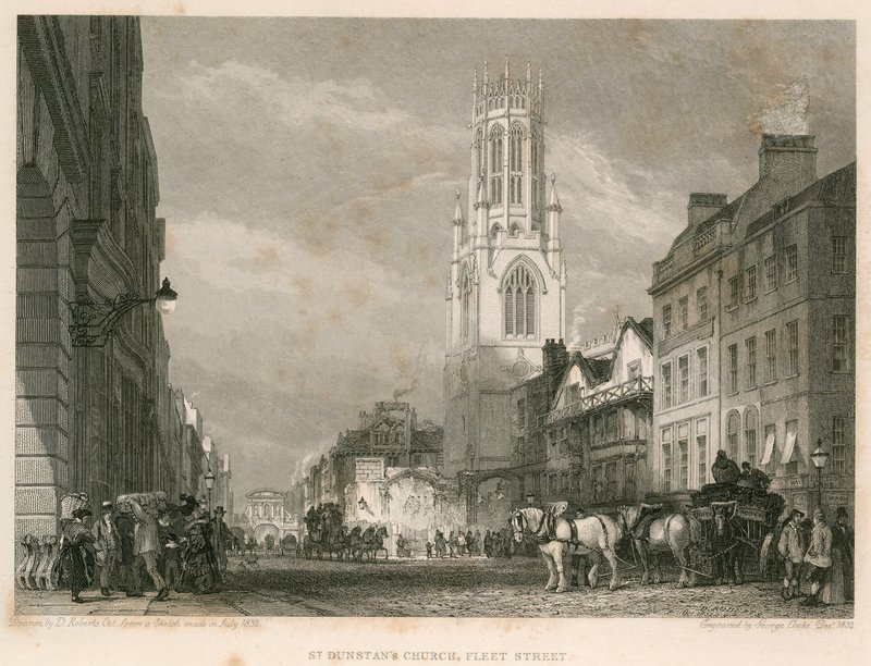 St Dunstans templom, Fleet Street, London alkotó: English School