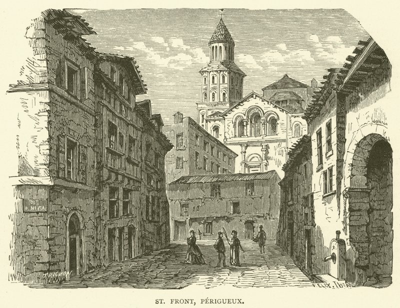 St Front, Perigueux (metszet) alkotó: English School