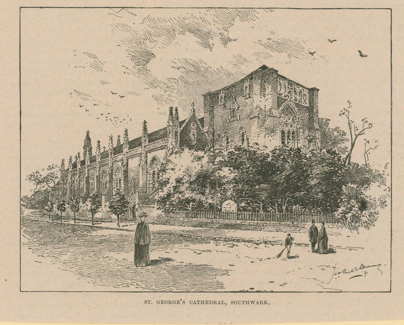 St Georges katedrális Southwarkban alkotó: English School