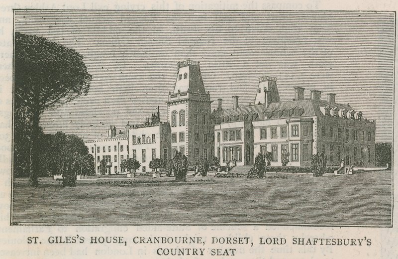 St Giles House, Cranborne, Dorset, Lord Shaftesburys Country Seat alkotó: English School