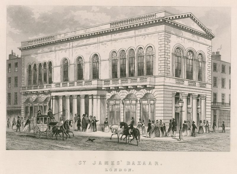St James Bazaar, London alkotó: English School