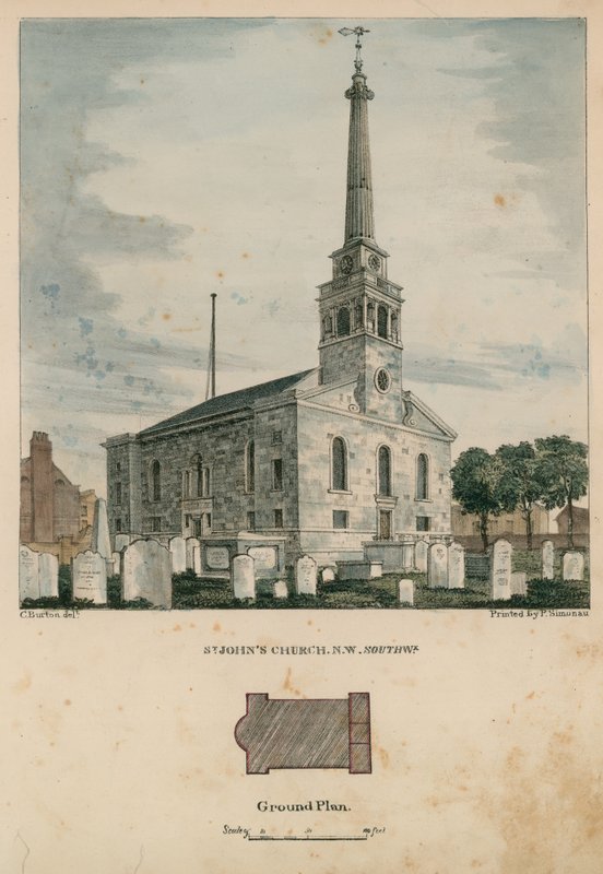 St Johns templom Southwarkban alkotó: English School