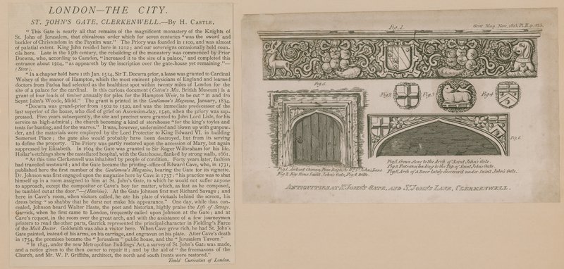 St Johns Gate, Clerkenwell alkotó: English School