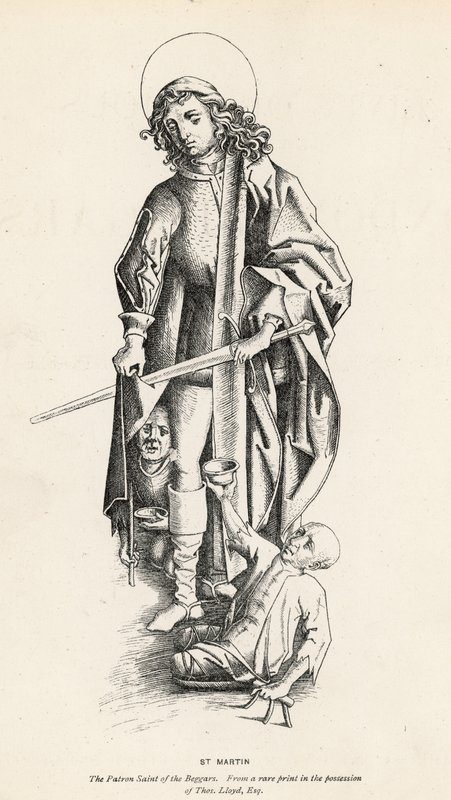 Szent Márton, a koldusok védőszentje alkotó: English School