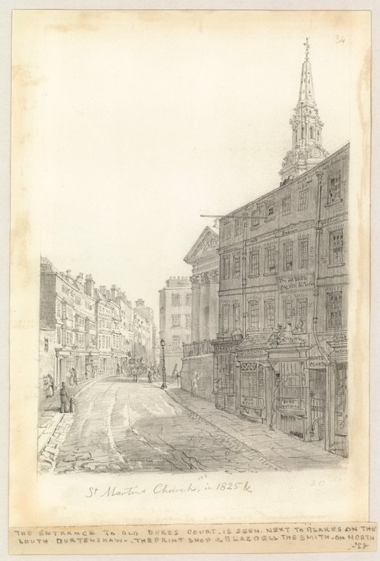 A Szent Márton-templom 1825-ben alkotó: English School