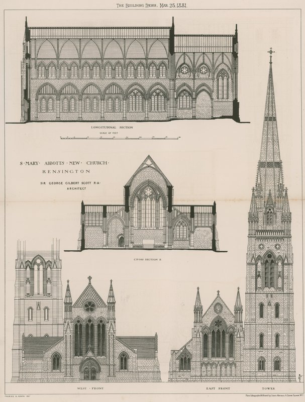 St Mary Abbots új temploma, Kensington alkotó: English School