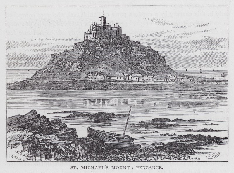 Szent Mihály-hegy, Penzance (metszet) alkotó: English School