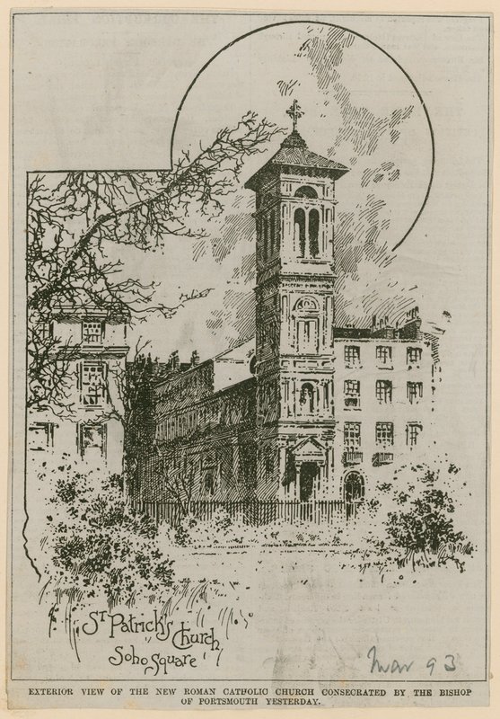 Szent Patrik templom, Soho tér alkotó: English School