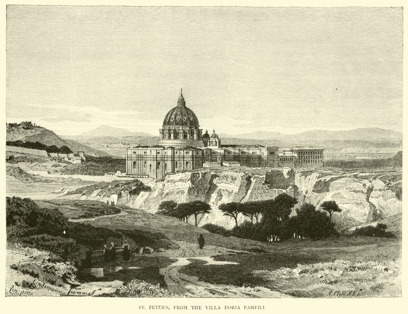 St Peters, a Villa Doria Pamfili épületéből alkotó: English School