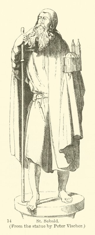 Szent Sebald, Vischer Péter szobráról (metszet) alkotó: English School