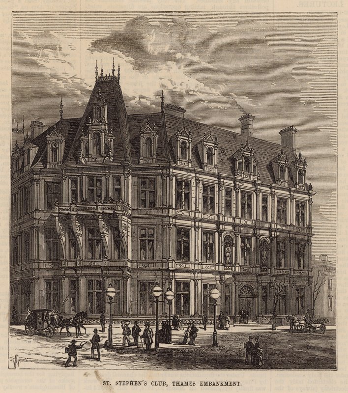 St Stephens Club, Thames Embankment alkotó: English School