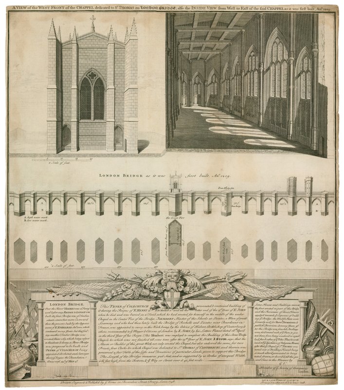 Szent Tamás-kápolna az Old London Bridge-en alkotó: English School