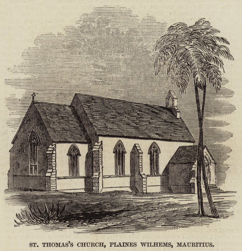 Szent Tamás-templom, Plaines Wilhems, Mauritius (metszet) alkotó: English School