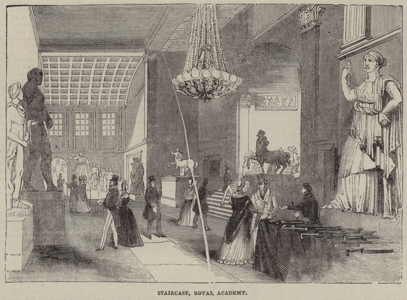 Lépcsőház, Királyi Akadémia, London alkotó: English School