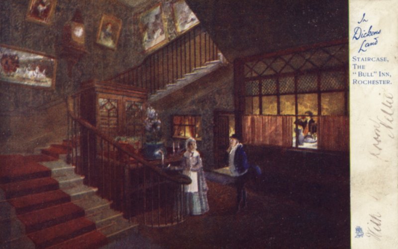 Lépcsőház, The Bull Inn, Rochester alkotó: English School