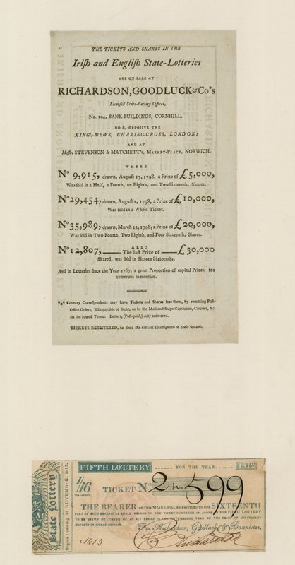 Állami lottó, 1812 alkotó: English School