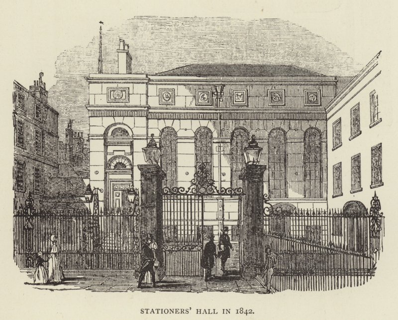 Irodai csarnok 1842-ben (metszet) alkotó: English School