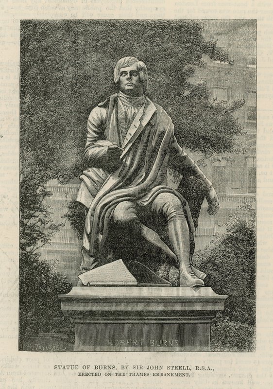 Burns szobra, Sir John Steell alkotó: English School