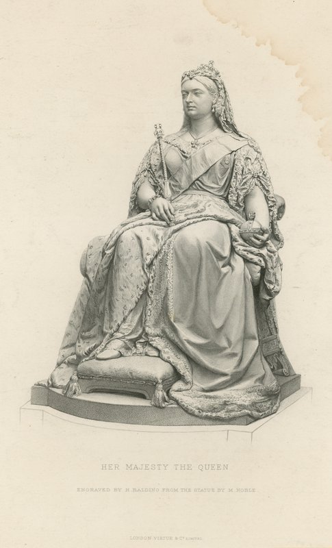 Őfelsége, a királynő szobra alkotó: English School