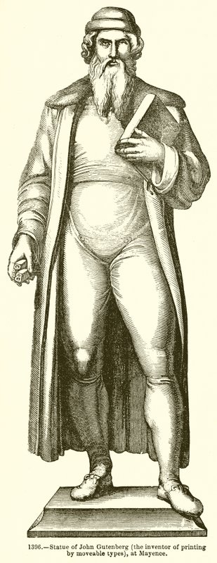 Gutenberg János szobra alkotó: English School
