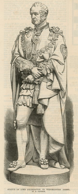 Lord Palmerston szobra alkotó: English School