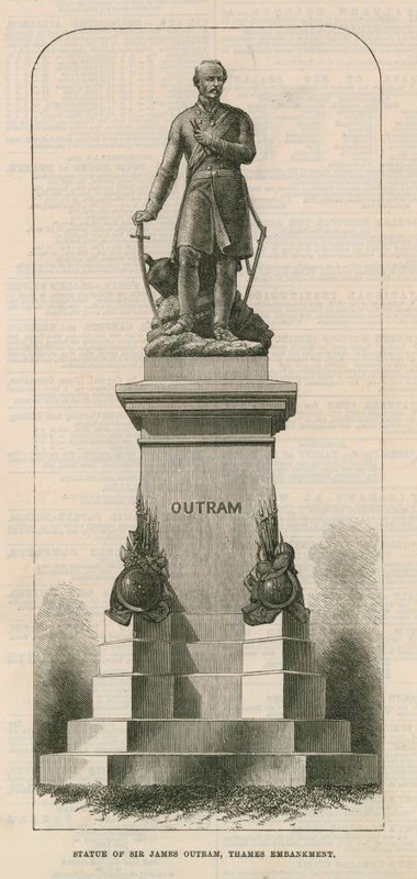 Sir James Outram szobra alkotó: English School