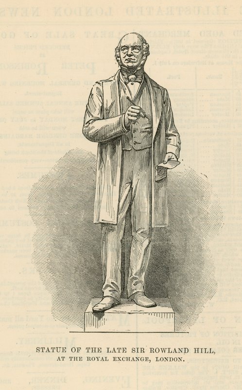 A néhai Sir Rowland Hill szobra alkotó: English School