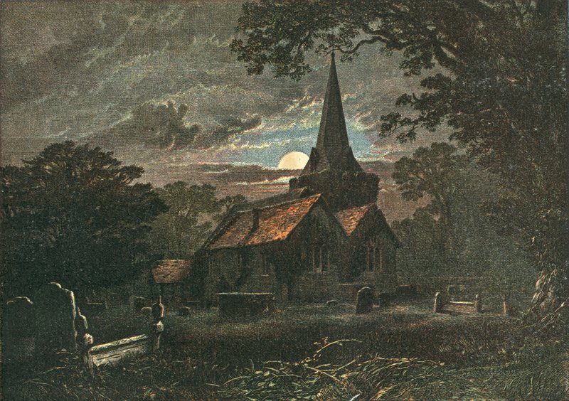 Stoke Poges templomkertje alkotó: English School