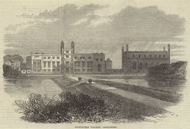 Stonyhurst College, Lancashire (metszet) alkotó: English School