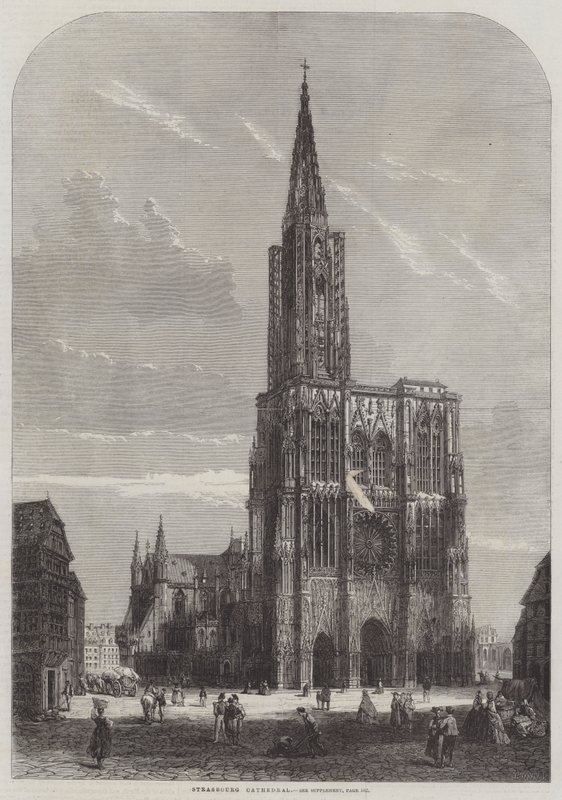strasbourgi székesegyház (metszet) alkotó: English School