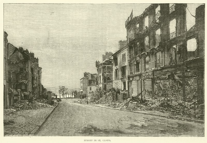 Street in St Cloud, 1870. november alkotó: English School