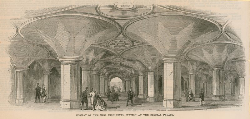 A Crystal Palace új magas szintű állomásának metrója alkotó: English School