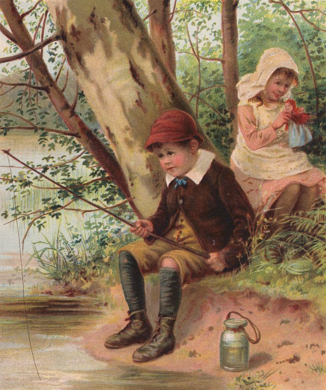 Nyár (chromolitho) alkotó: English School