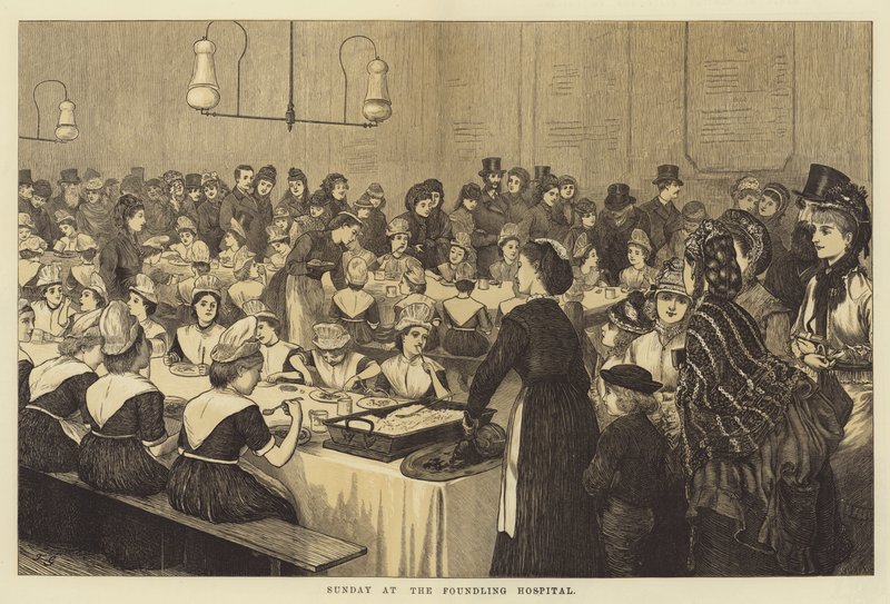Vasárnap a Foundling Kórházban alkotó: English School