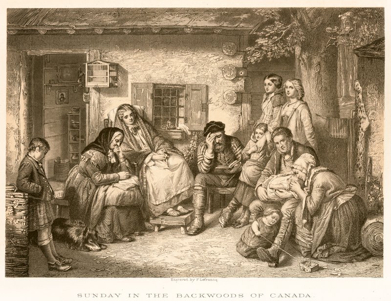Vasárnap Kanada Backwoodsában alkotó: English School