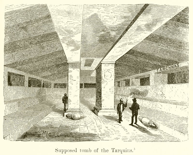 A Tarquinok feltételezett sírja alkotó: English School