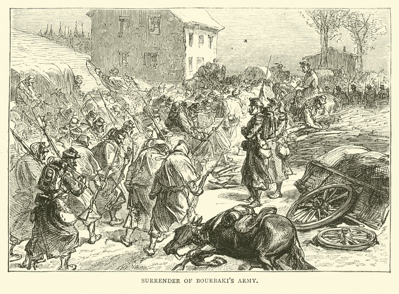 A Bourbakis hadsereg feladása, 1871. január alkotó: English School