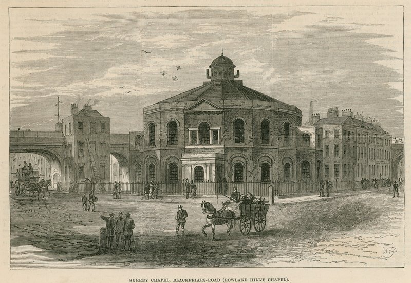 Surrey kápolna, Blackfriars Road, Southwark (Rowland Hills Chapel) alkotó: English School