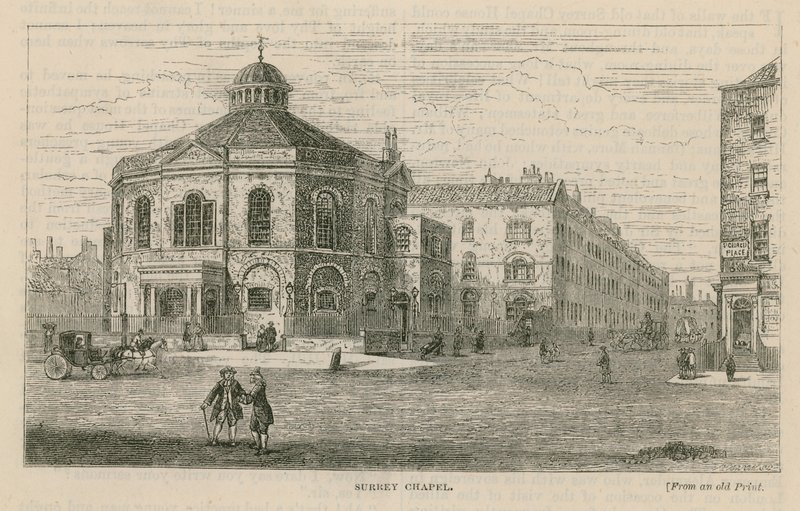 Surrey kápolna, Blackfriars Road, Southwark (Rowland Hills Chapel) alkotó: English School