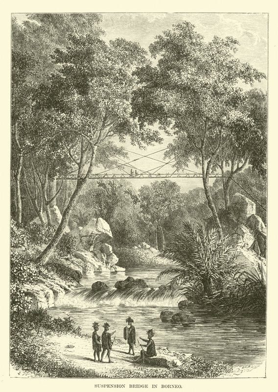 Függőhíd Borneóban alkotó: English School