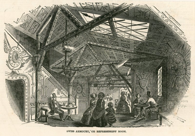 Svájci fegyvertár; vagy Refreshment Room, Colosseum, Regents Park, London alkotó: English School