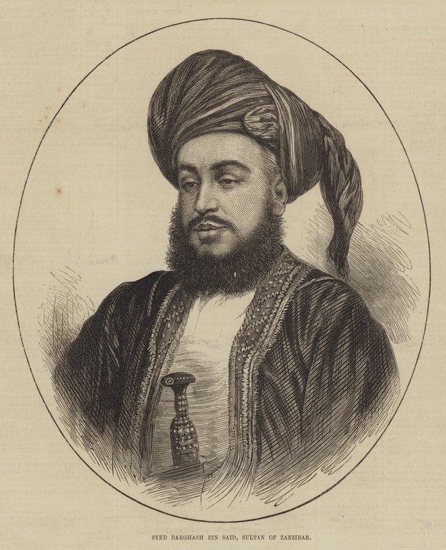 Syed Barghash Bin Said, Zanzibár szultána (metszet) alkotó: English School