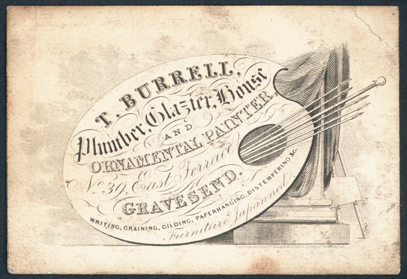 T Burell, vízvezeték-szerelő, üveges, ház- és díszfestő, szaklap alkotó: English School