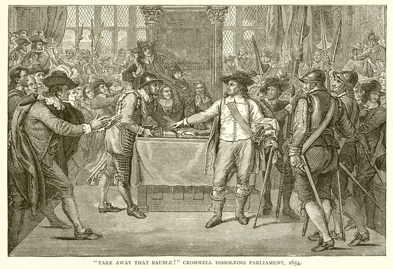 Vidd el azt a csecsebecset! Cromwell feloszlatja a parlamentet, 1654 alkotó: English School