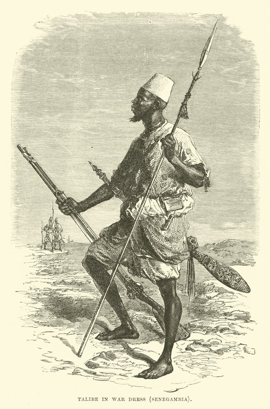Talibe háborús ruhában, Szenegambia alkotó: English School