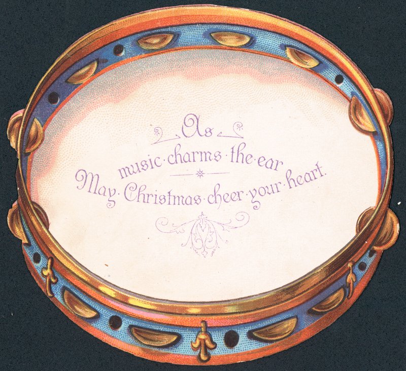 Tamborine, karácsonyi kártya alkotó: English School