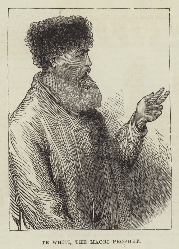 Te Whiti, a maori próféta (metszet) alkotó: English School